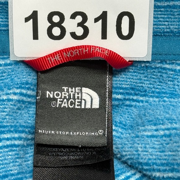 The North Face Jacket Womens Large Blue Stripes Full Zip Polartec Thermal Pro - Picture 12 of 12